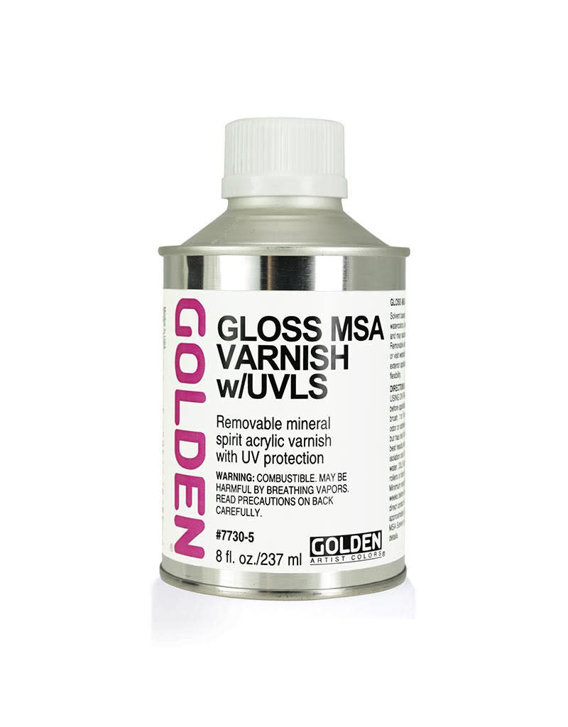 Golden Waterborne Acrylic Varnish UVLS Gloss 8oz