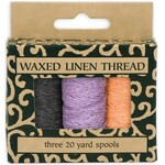 Lineco Linen Thread Waxed 3 Colors