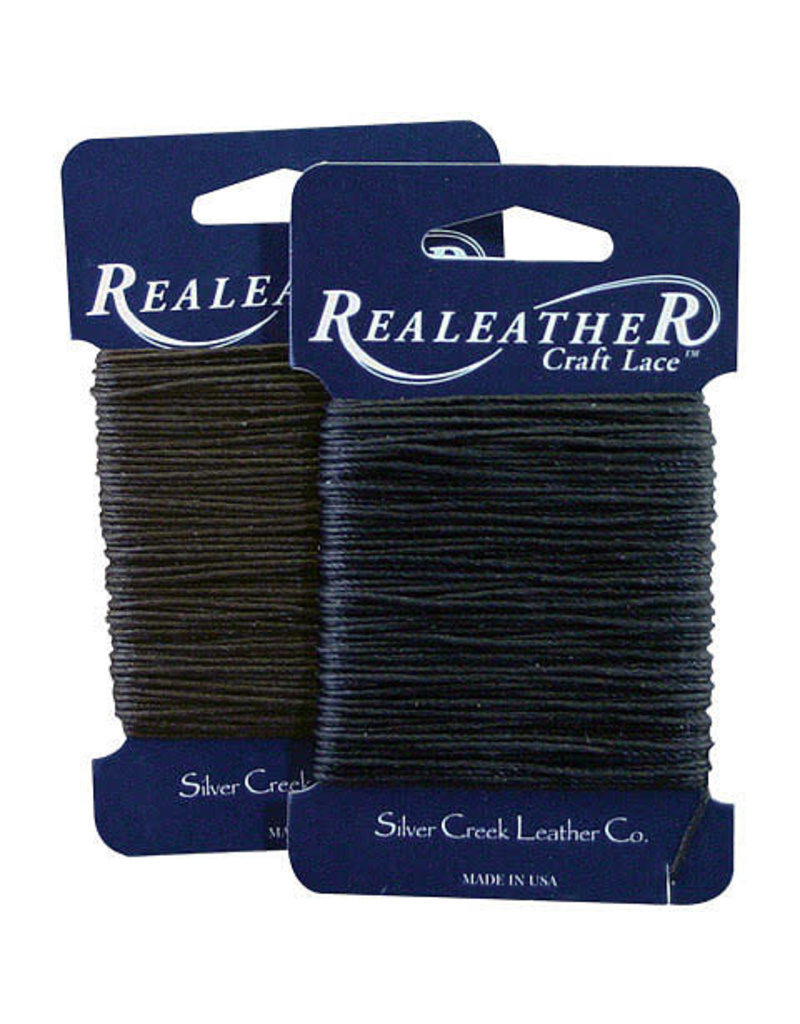 Realeather Waxed Thread, Black