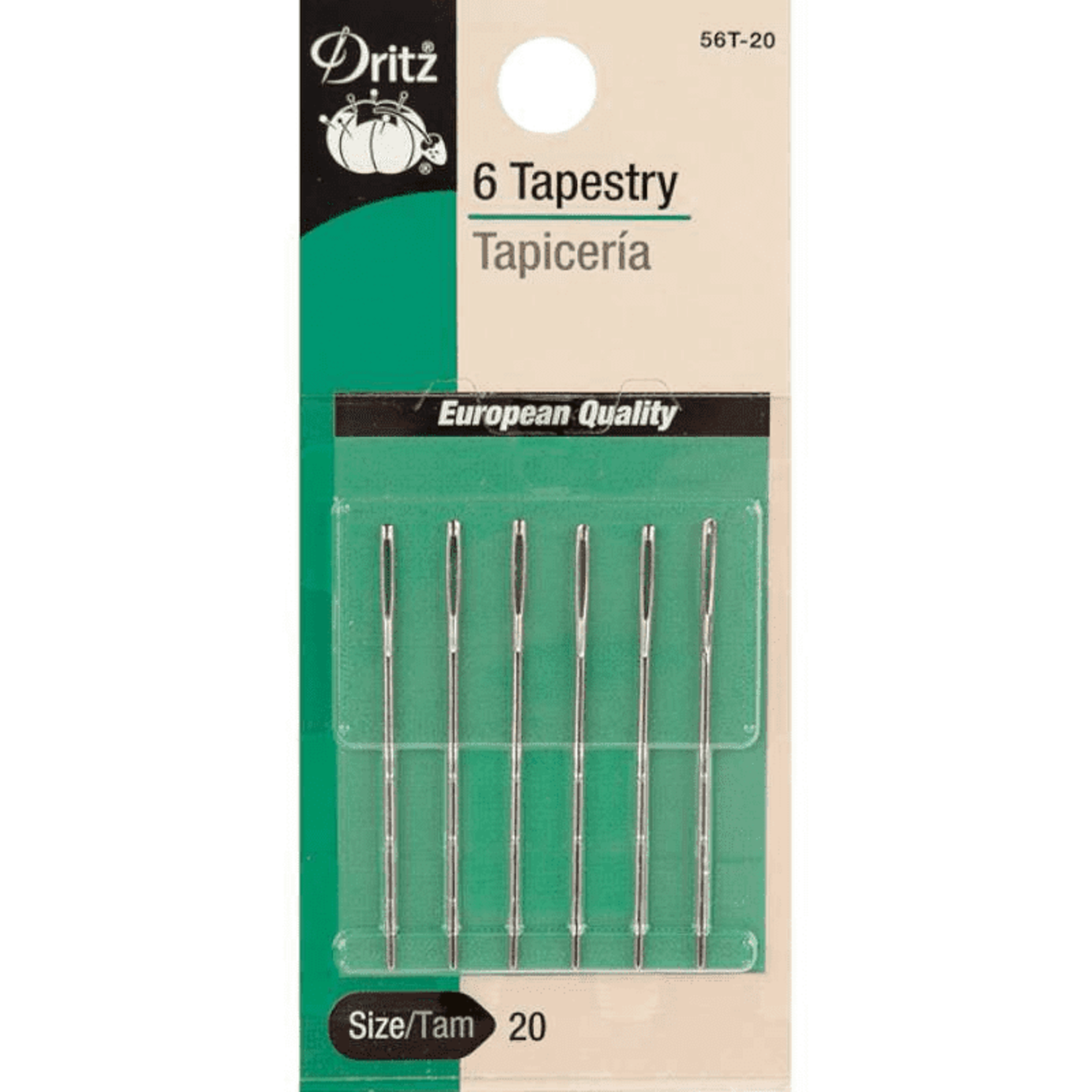 DRITZ NOTI TAPESTRY NEEDLES SZ18/22