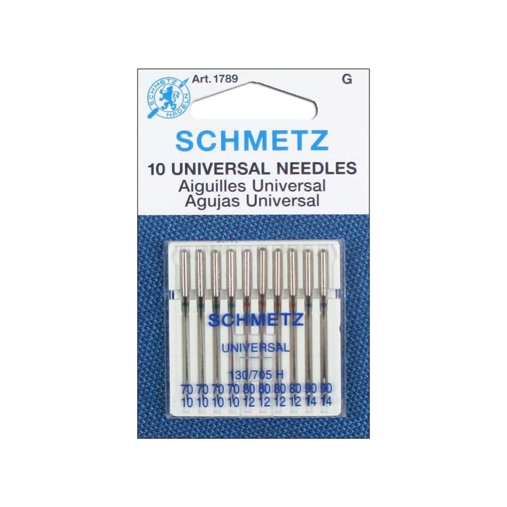 Schmetz Universal Machine Needle 130/705 H | 70/10-90/14 | S-1789