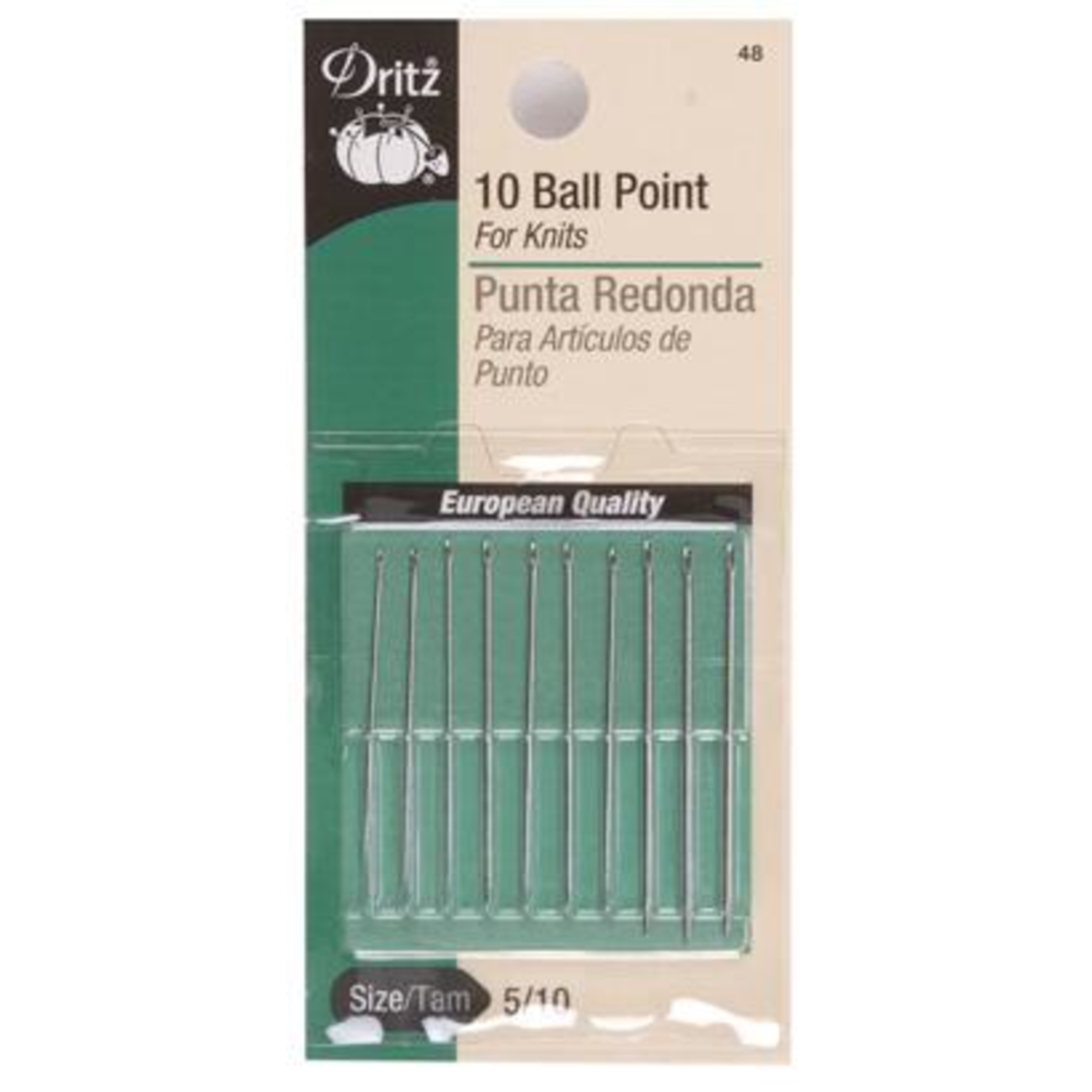 Dritz Ballpoint Hand Needles | S-48