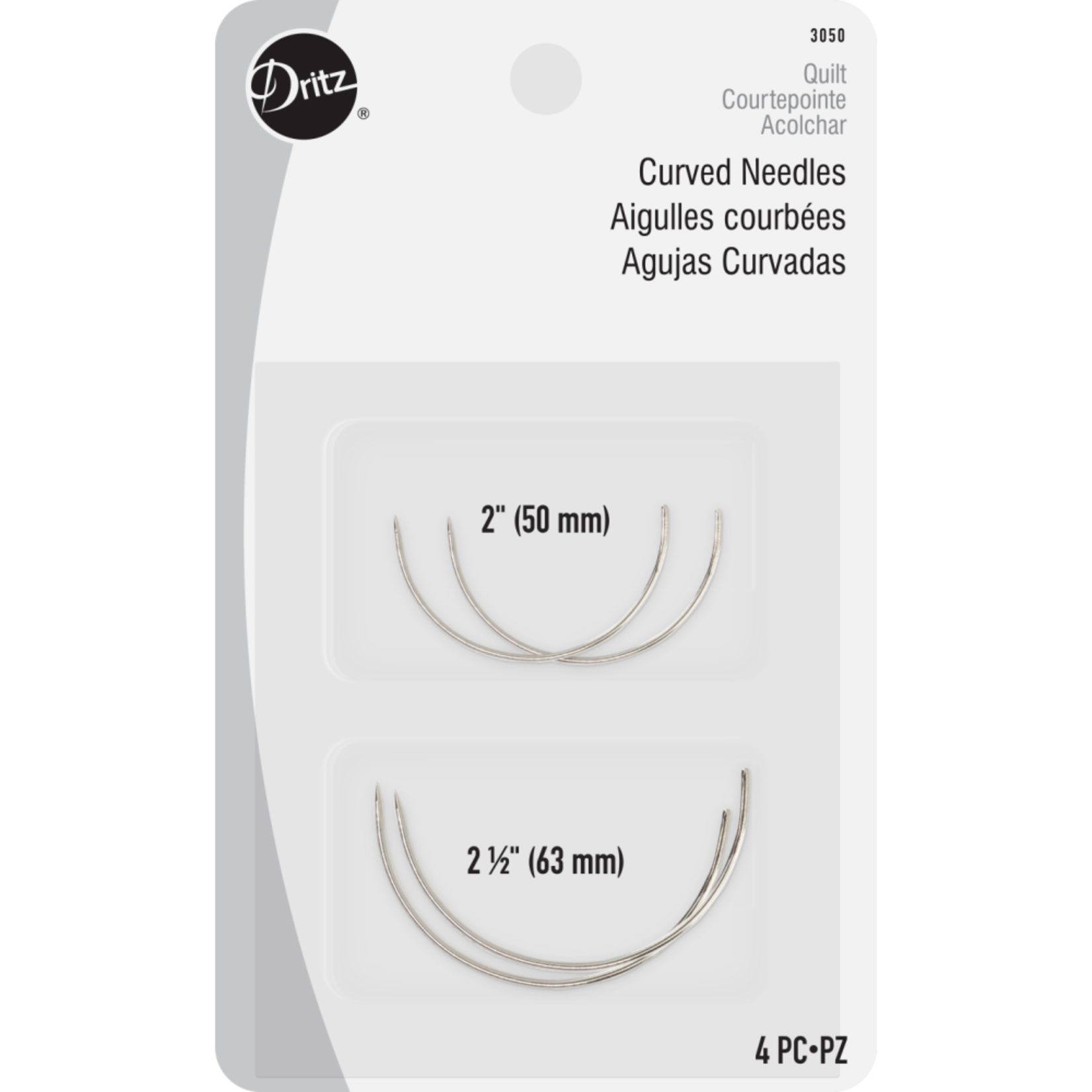 Dritz Curved Hand Sewing Needles 4 Count | D-3050
