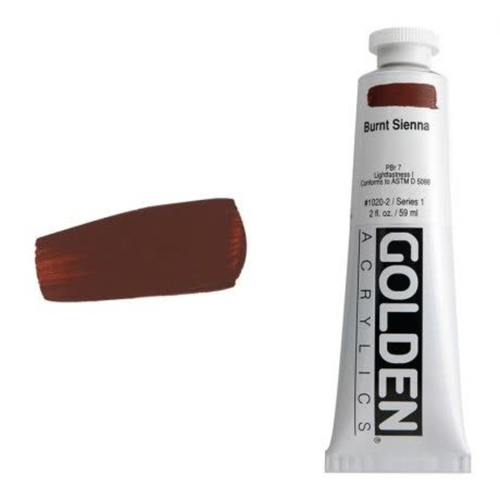 Golden HB Burnt Sienna 2 oz tube Series 1