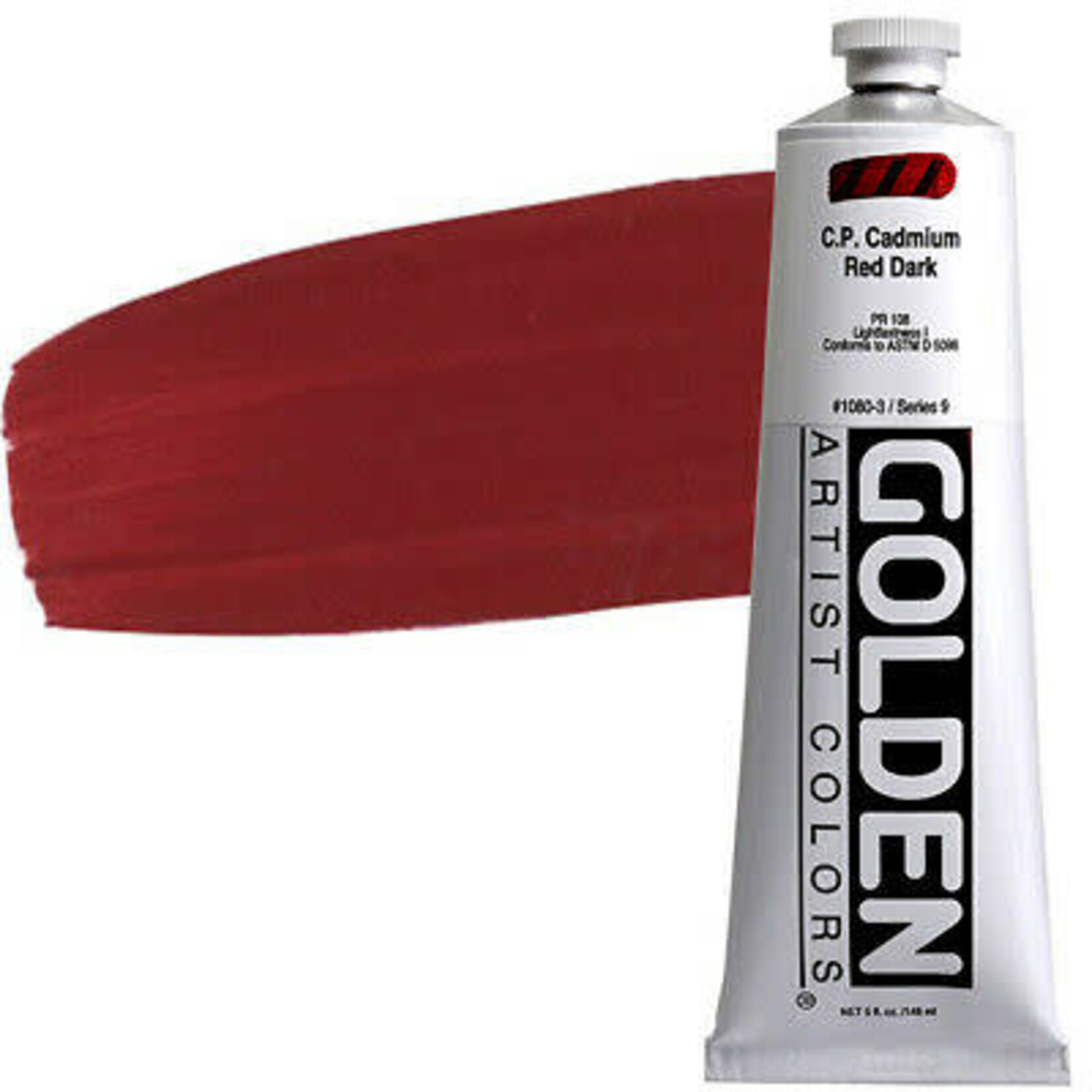 Golden HB Cadmium Red Dark 2 oz tube Series 9