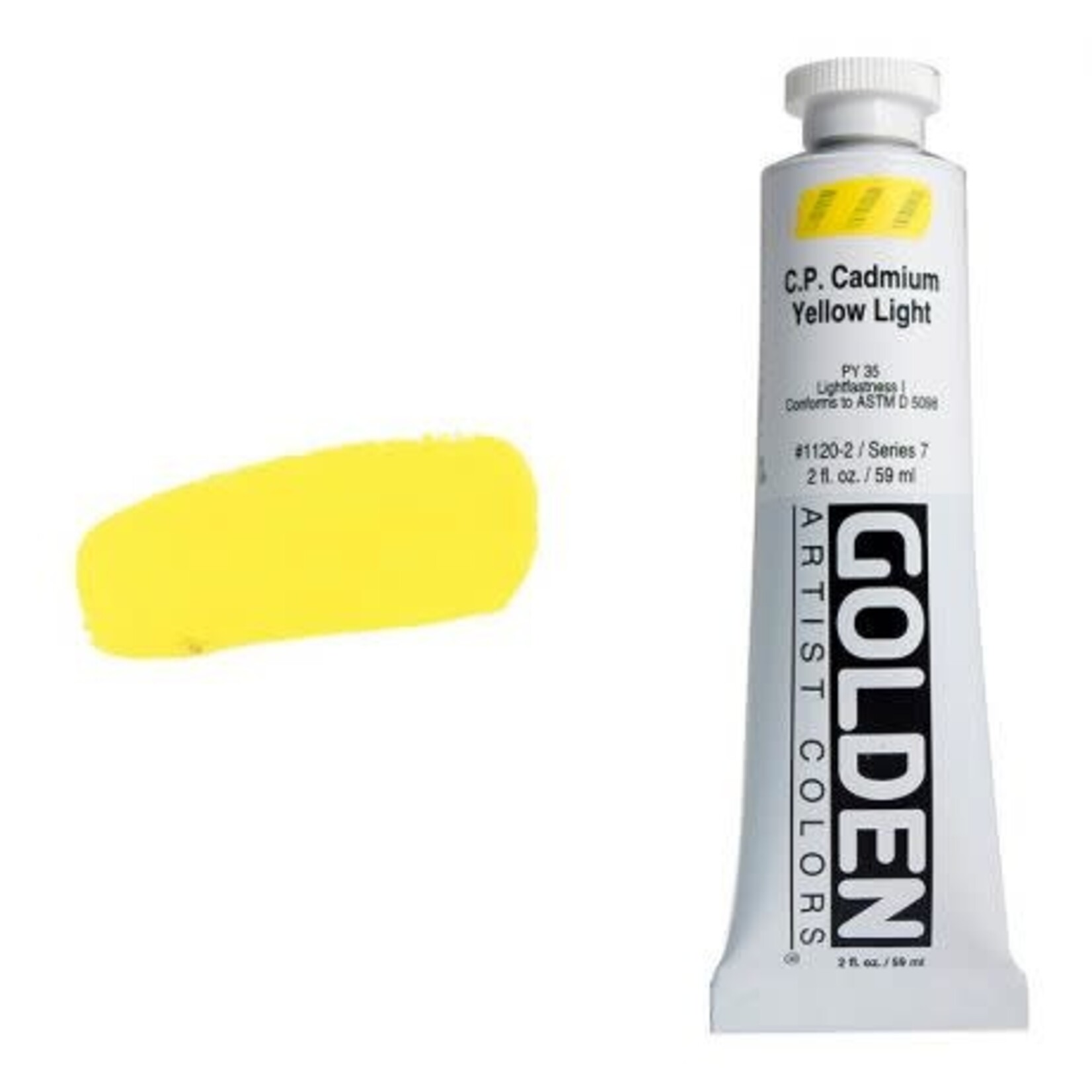 Golden HB Cadmium Yellow Light 2 oz tube Series 7