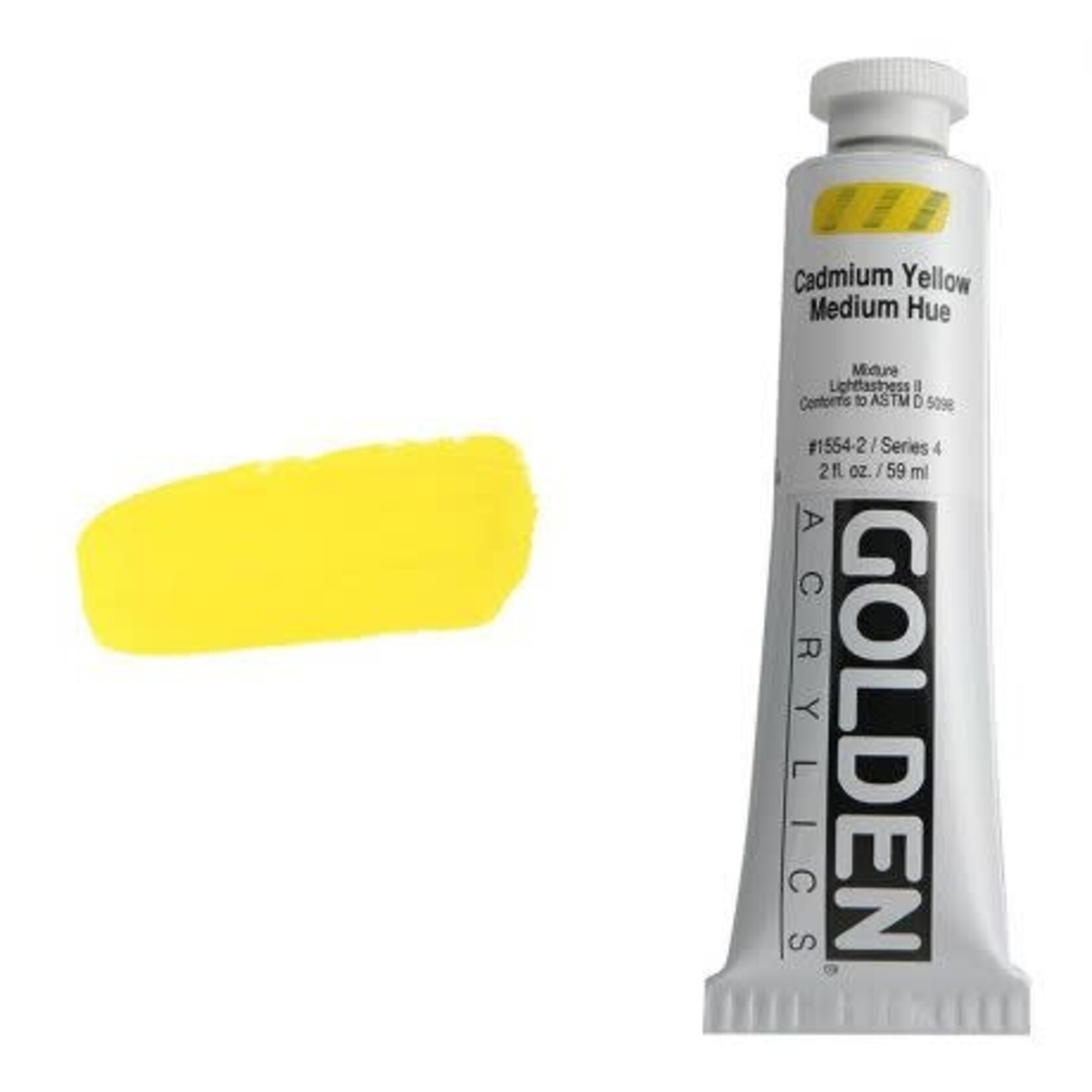 Golden HB Cad. Yellow Medium Hue 2 oz tube Series 4