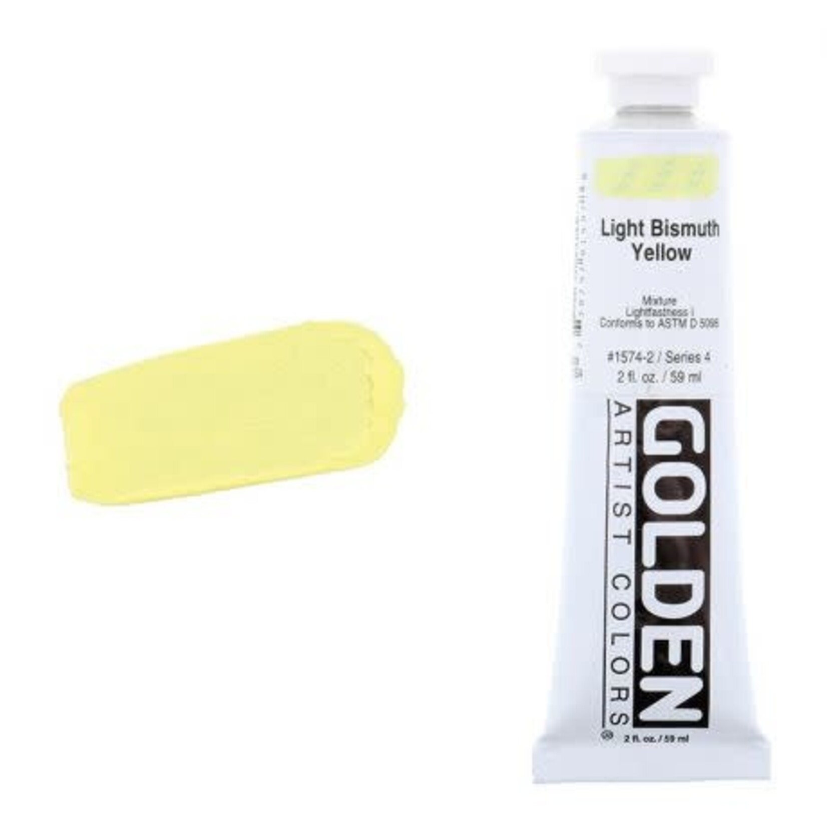 Golden HB Light Bismuth Yellow 2 oz tube Series 4