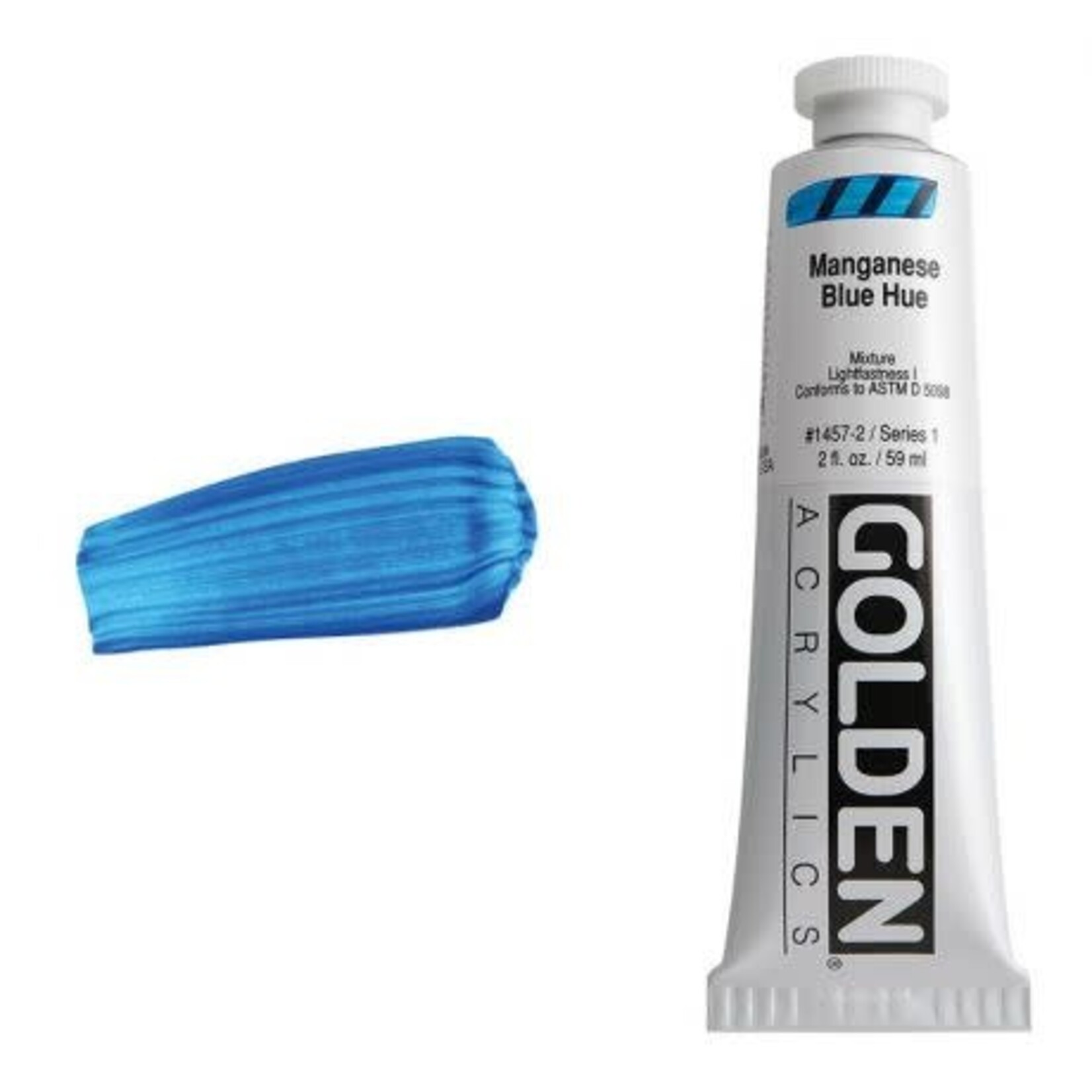 Golden HB Manganese Blue Hue 2 oz tube Series 1