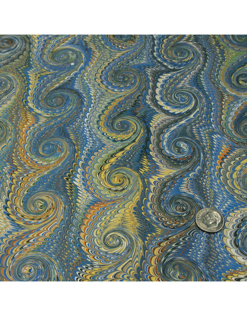 Talas Italian Marbled Paper Ff Blue 758 Mica Store