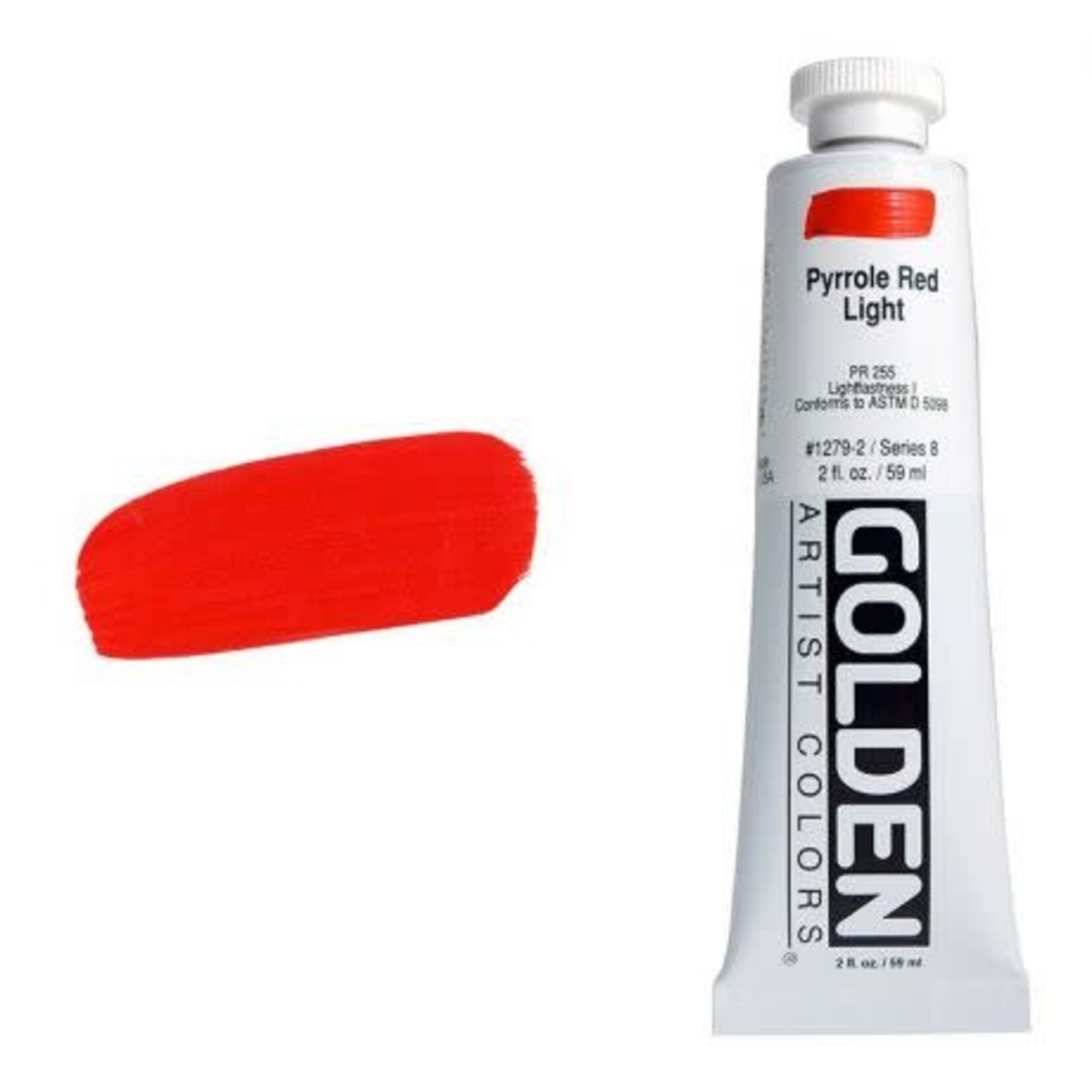 Golden HB Pyrrole Red Light 2 oz tube Series 8