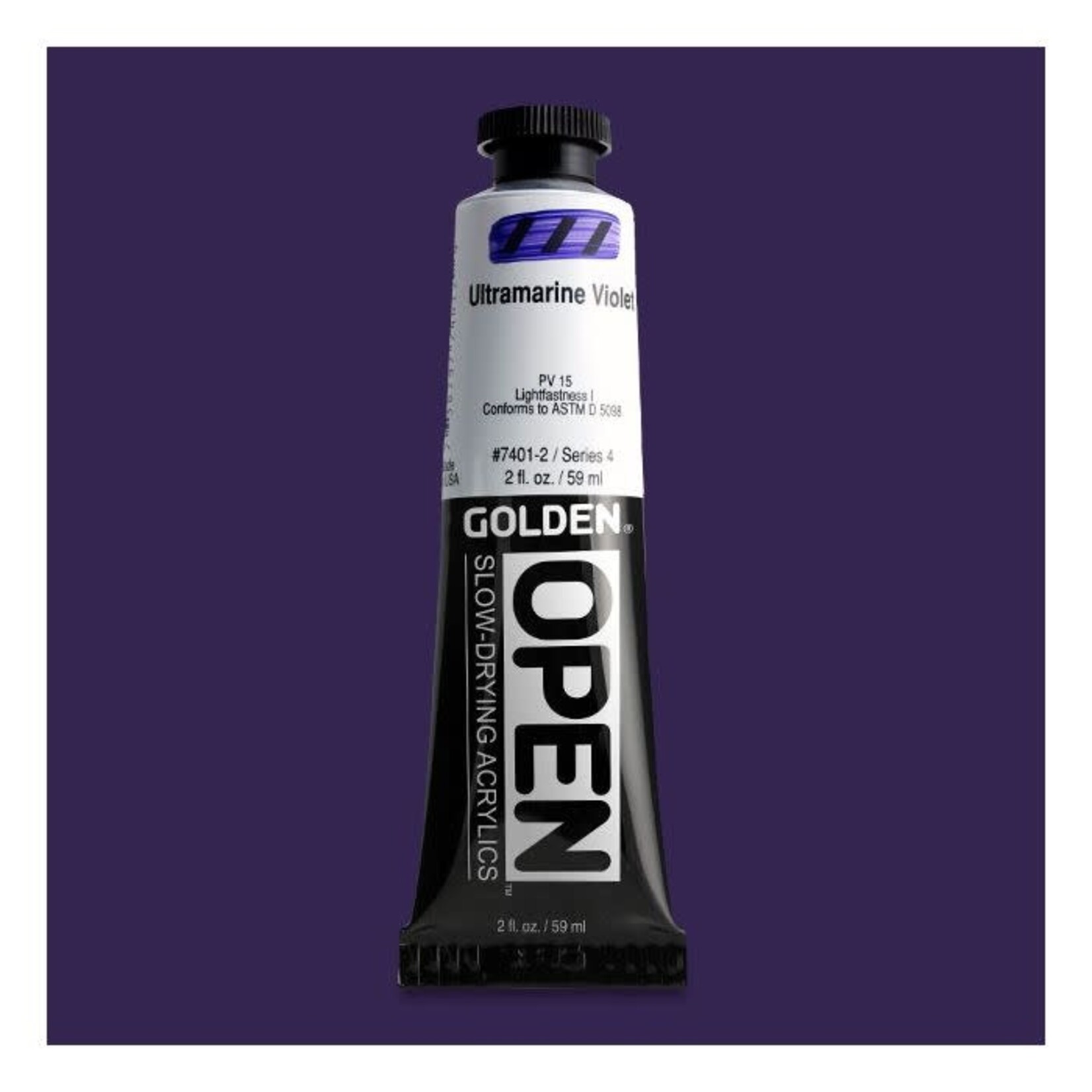Golden HB Ultramarine Violet 2 oz tube Series 4
