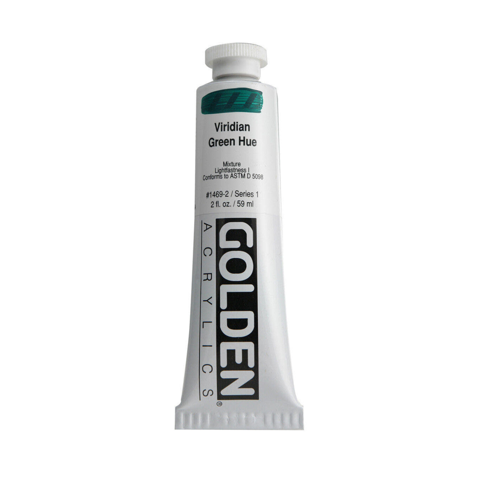 Golden HB Viridian Green Hue 2 oz tube Series 1