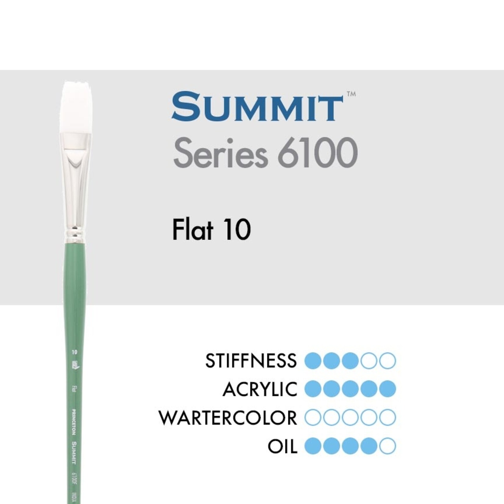 Princeton Summit Synthetic Bristle Flat 10