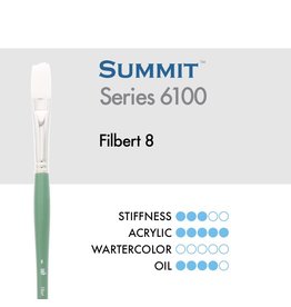 Princeton Summit Synthetic Bristle Filbert 8