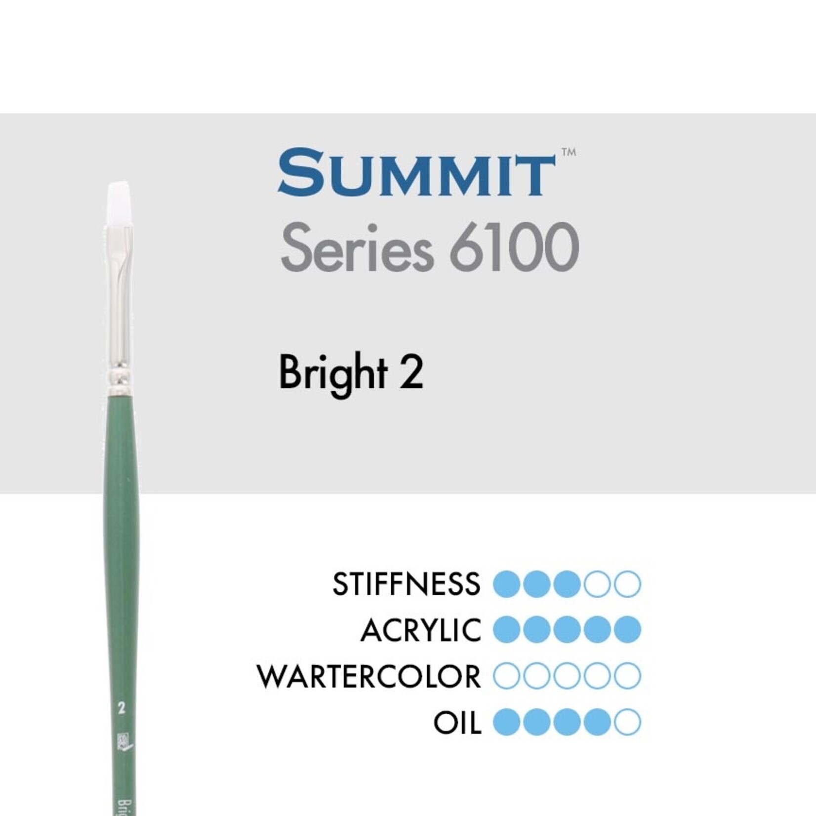 Princeton Summit Synthetic Bristle Bright 2