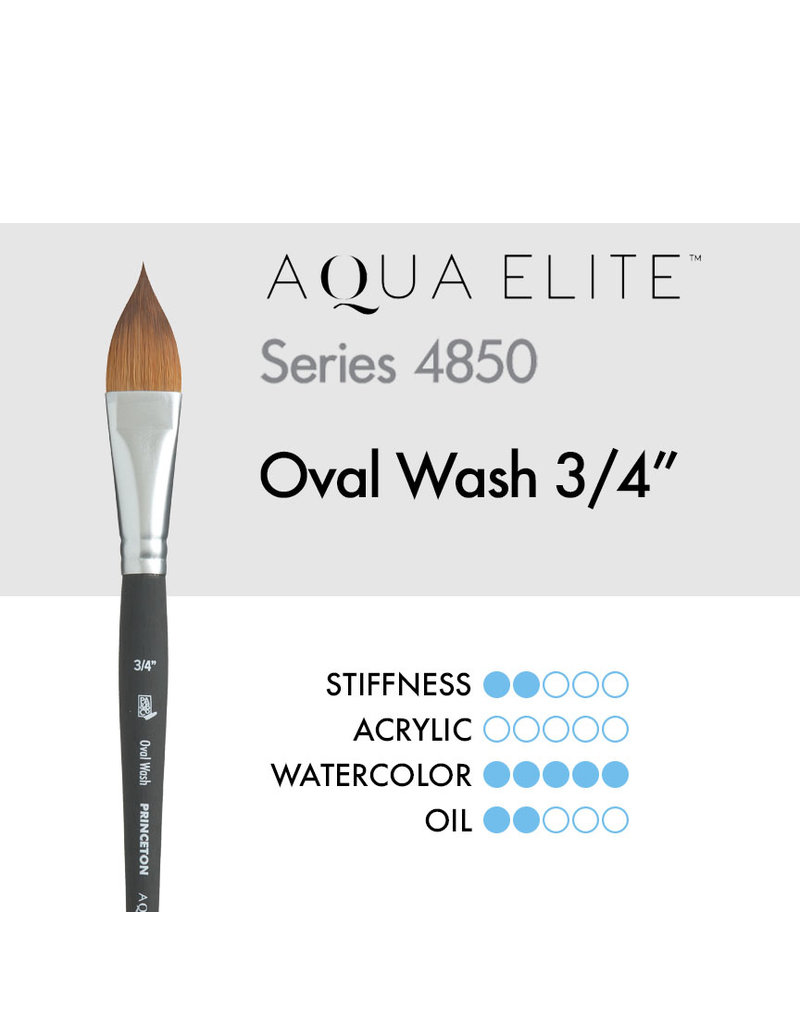 Princeton Aqua Elite Oval Wash 3/4