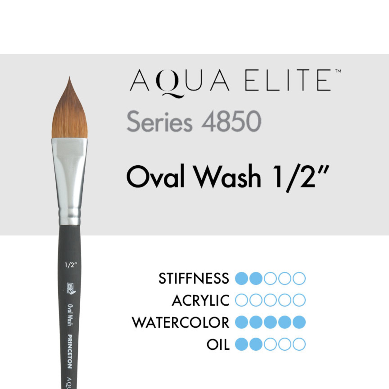 Princeton Aqua Elite Oval Wash 1/2