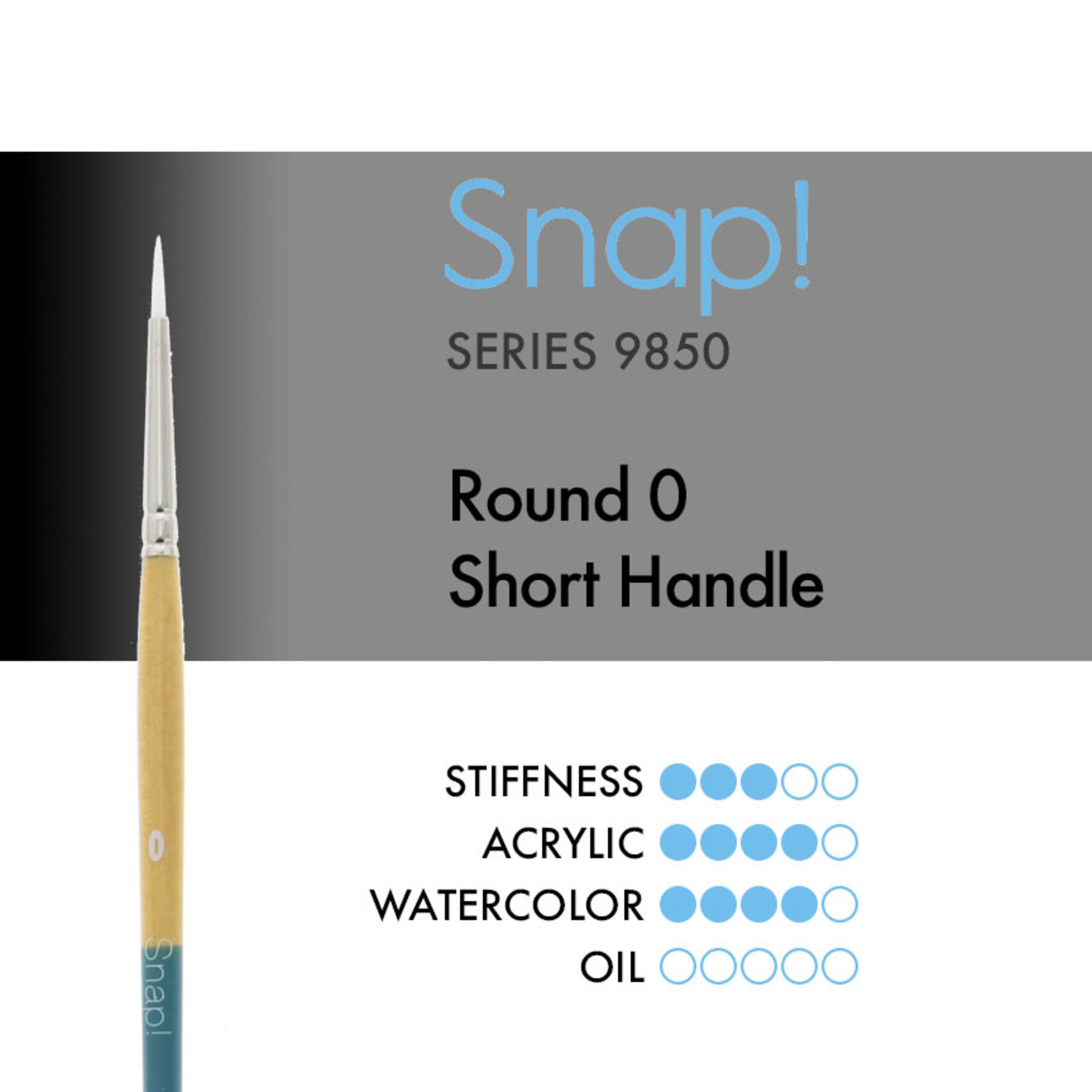 Princeton Snap White Taklon Round 0 Shader