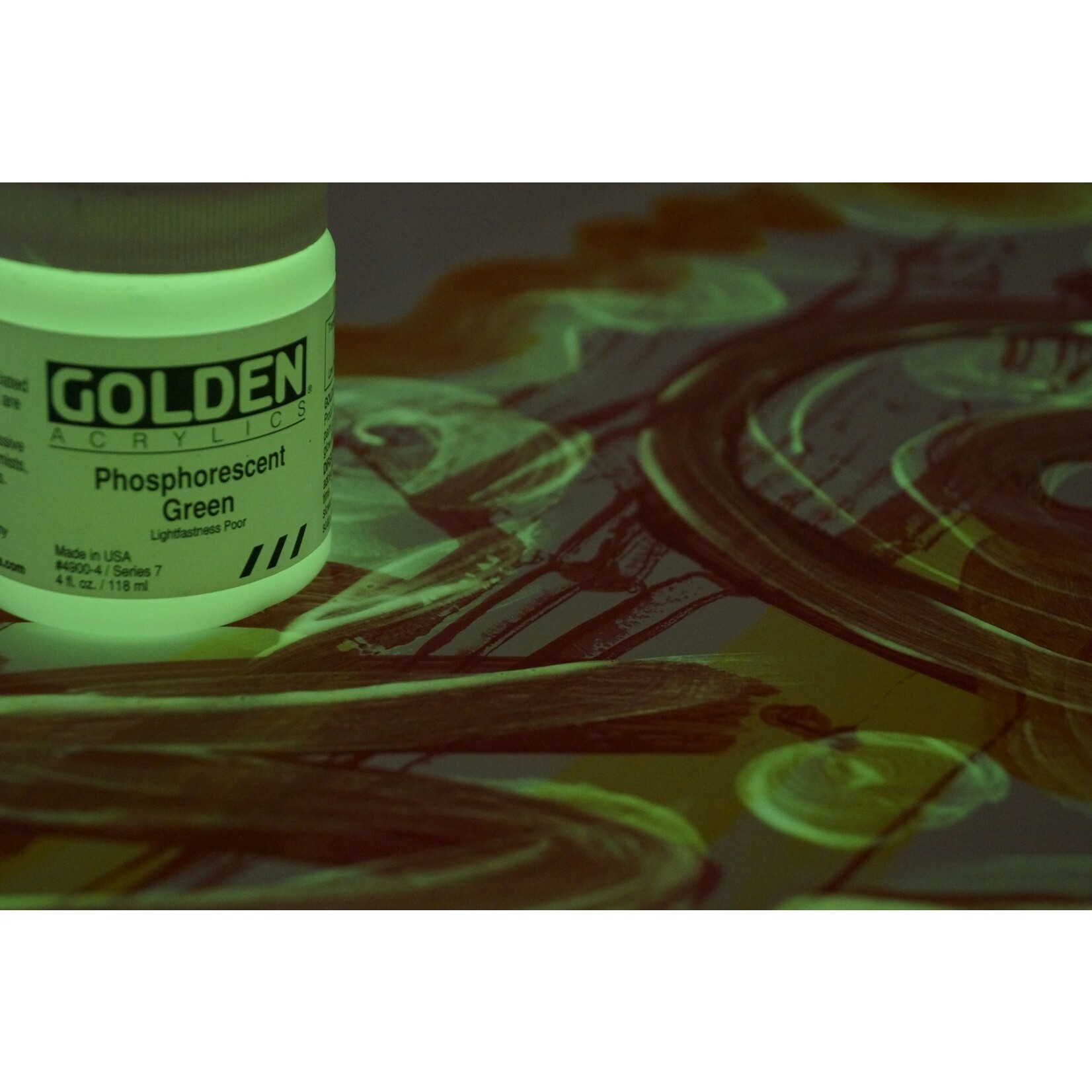 Golden Phosphorescent Green- 8 oz
