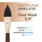 Princeton Neptune Synthetic Squirrel Oval 3/4