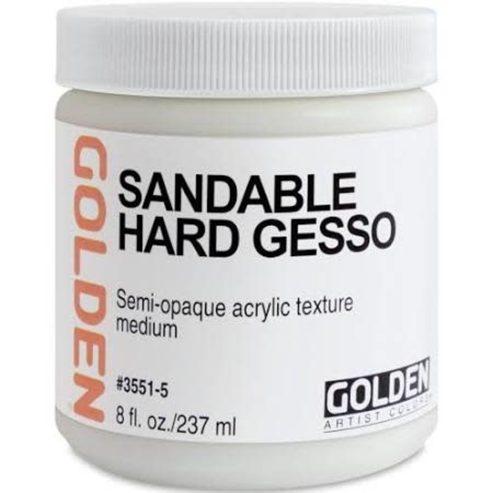 Golden Sandable Hard Gesso- 8 oz