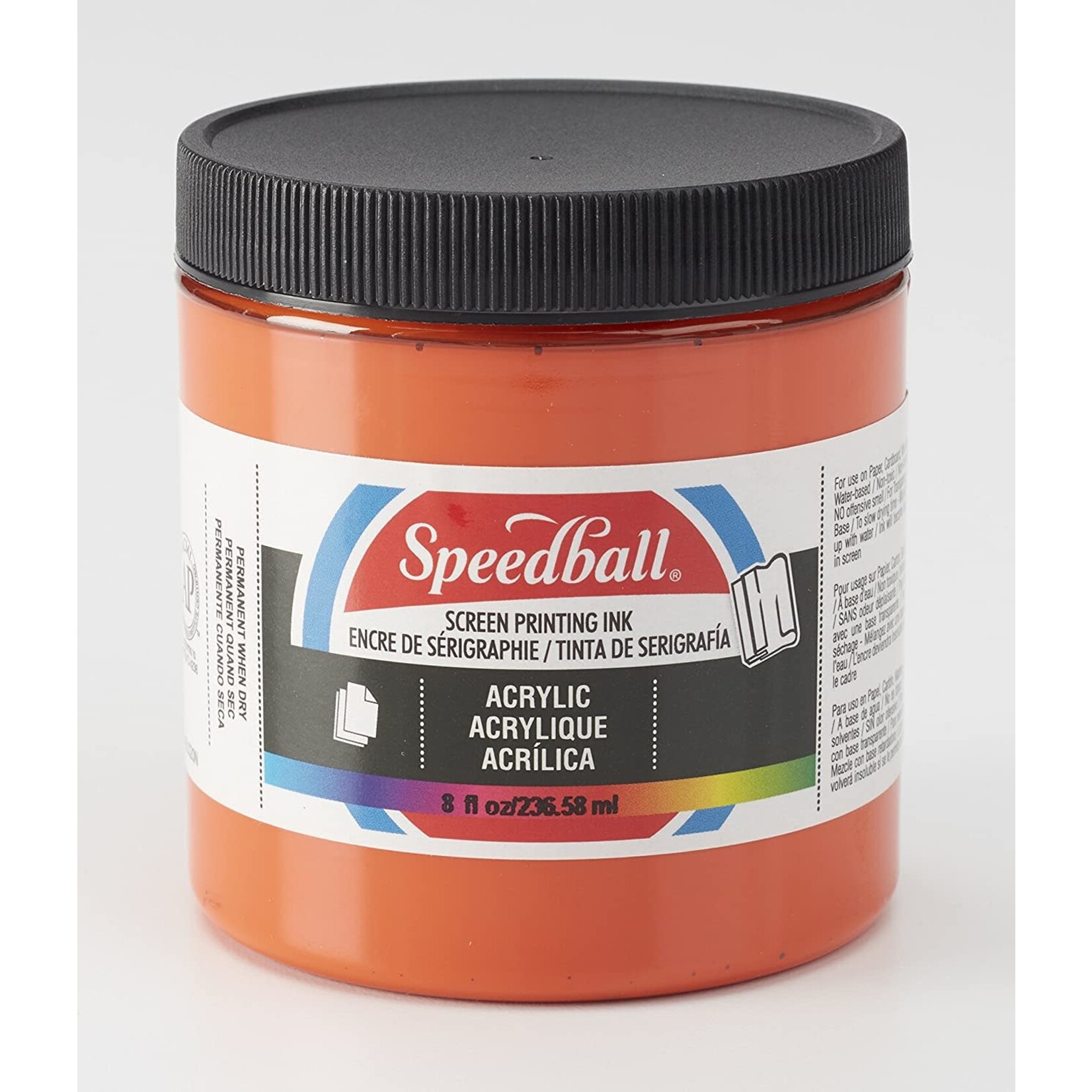 Speedball Acrylic Screen Printing Ink Orange 8oz