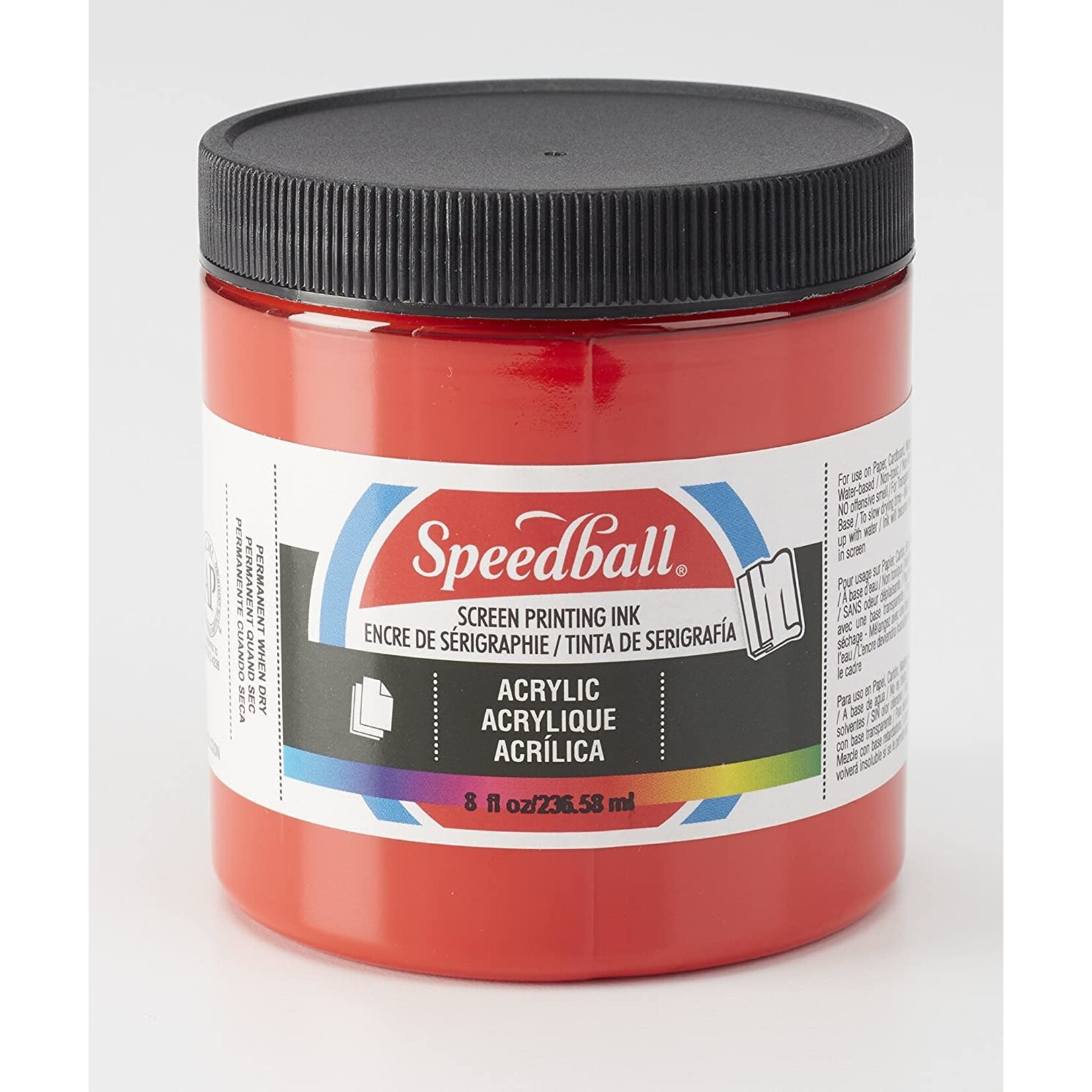 Speedball Acrylic Screen Printing Ink Medium Red 8oz