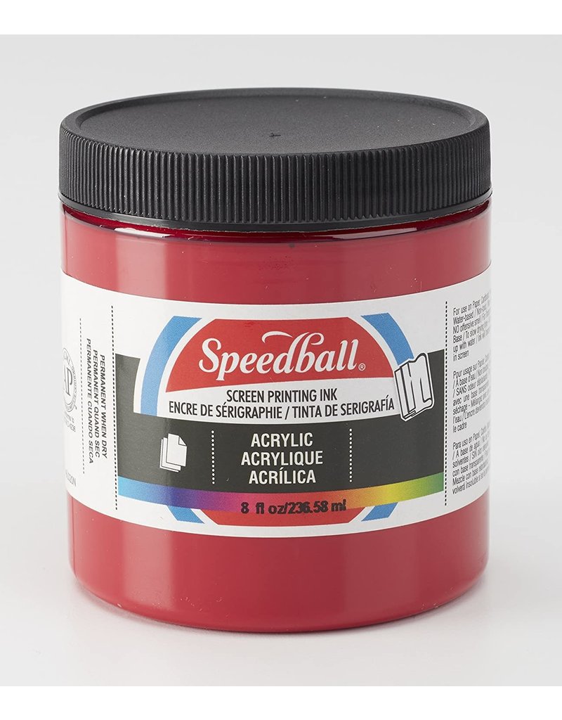 Speedball Acrylic Screen Printing Ink Dark Red 8oz