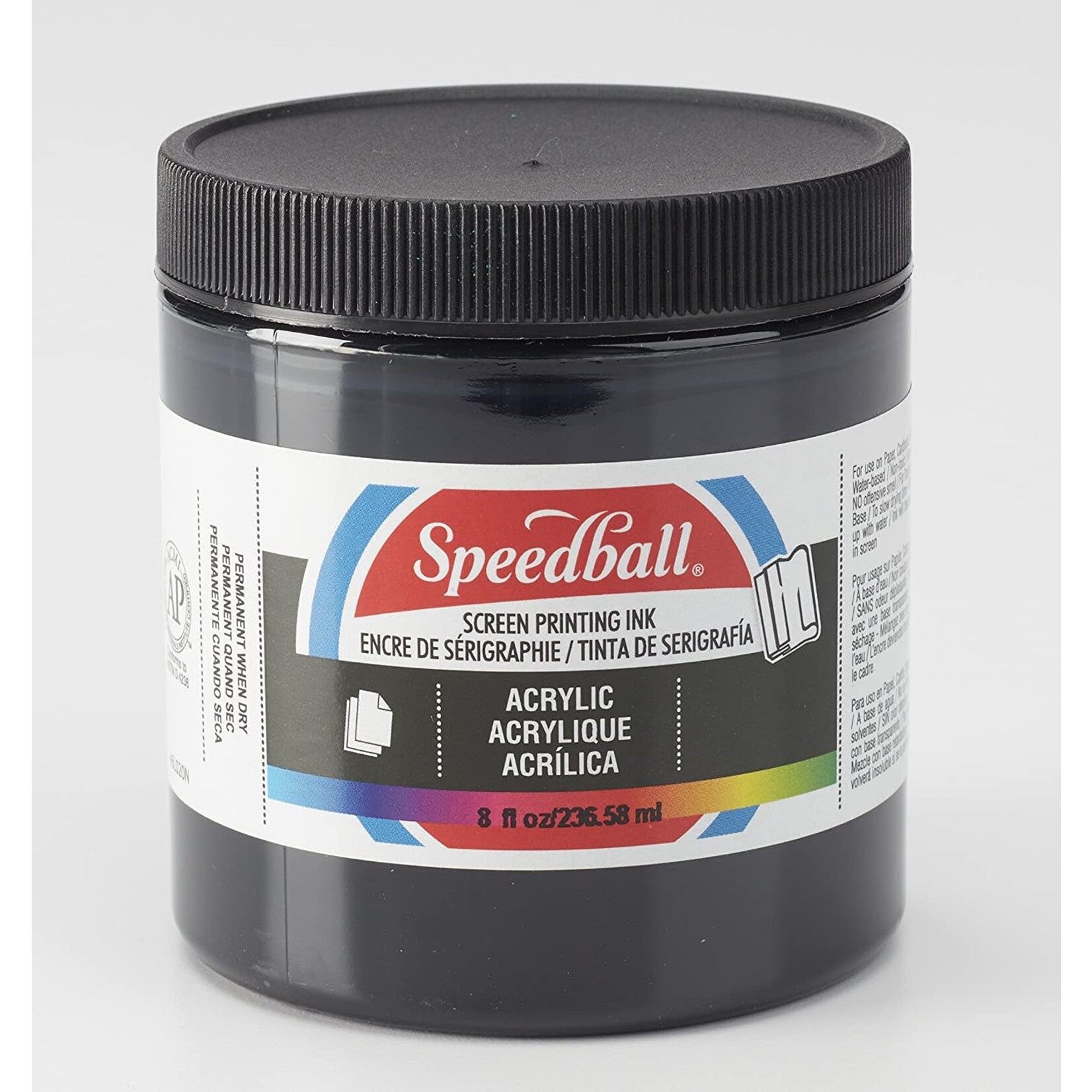 Speedball Acrylic Screen Printing Ink Black 8oz