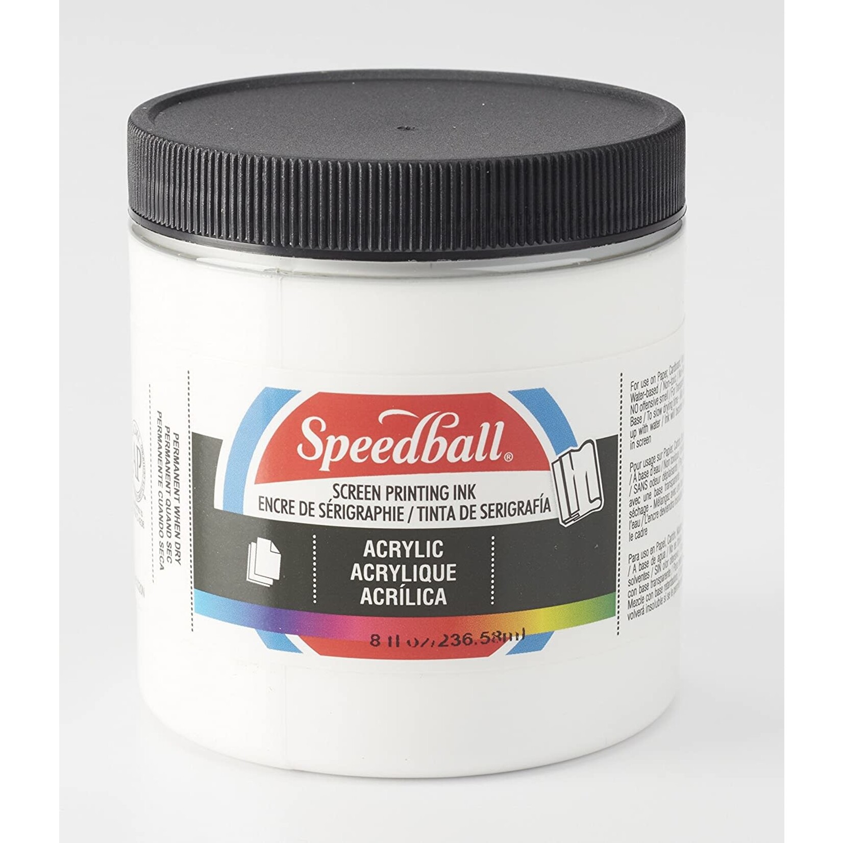 Speedball Acrylic Screen Printing Ink White 8oz