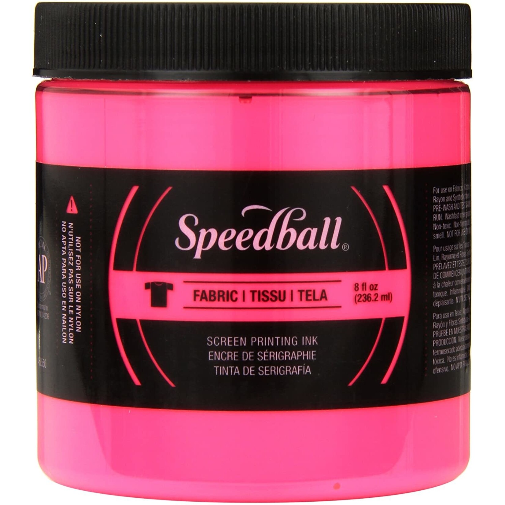 Speedball Fluorescent Screen Printing Ink Hot Pink 8oz