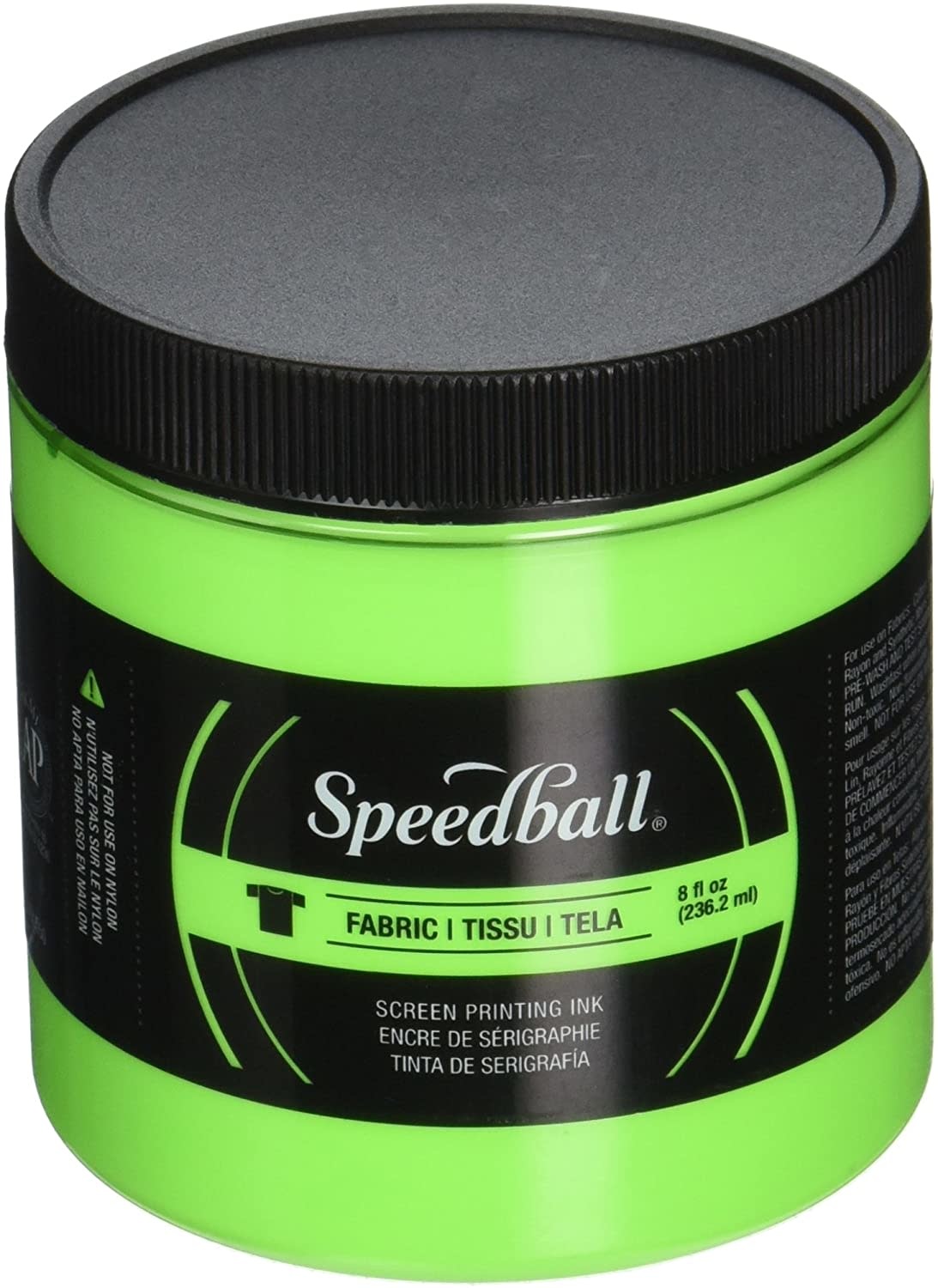 Speedball Fluorescent Screen Printing Ink Lime Green 8oz - MICA Store