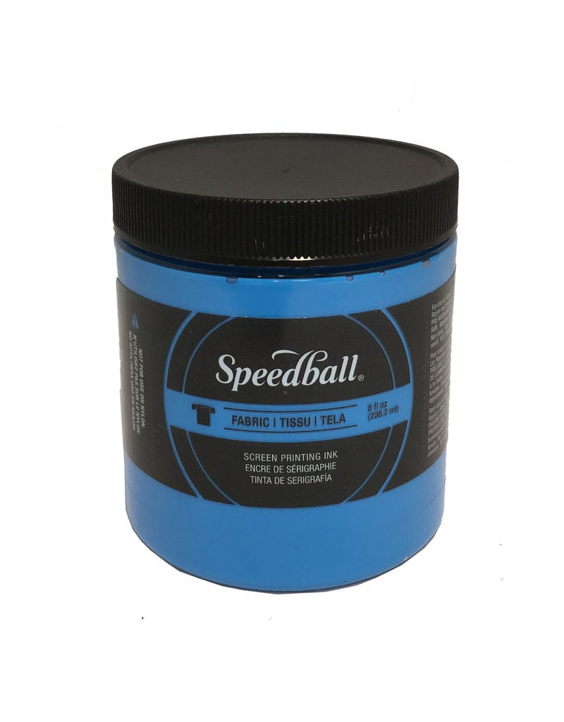 Speedball Fluorescent Screen Printing Ink Blue 8oz - MICA Store