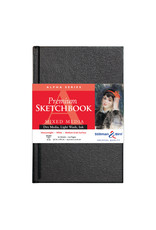 Stillman & Birn Alpha Series Premium Hard-Cover Sketch Books, Hard-Bound, 5.5" x 8.5" - 100 lb. (150gsm) 60 sheets