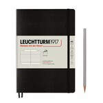 Leuchtturm Leuchtturm Black, Softcover, Medium, Ruled