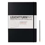 Leuchtturm Leuchtturm Academy Block, Medium, Plain, Black