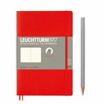 Leuchtturm Leuchtturm Red, Softcover, Paperback (B6+), Plain
