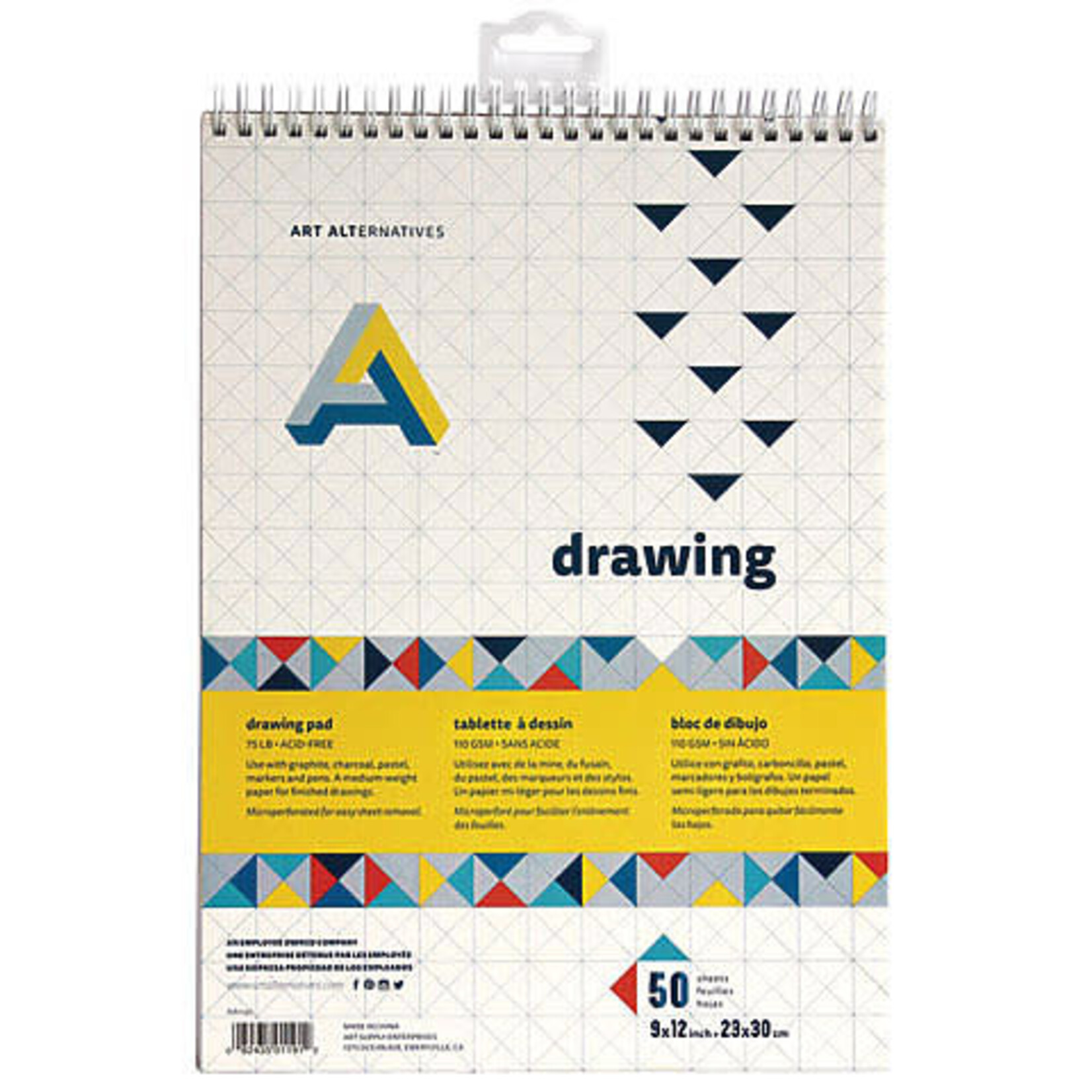 Art Alternatives Drawing Pad Spiral Bound 9X12