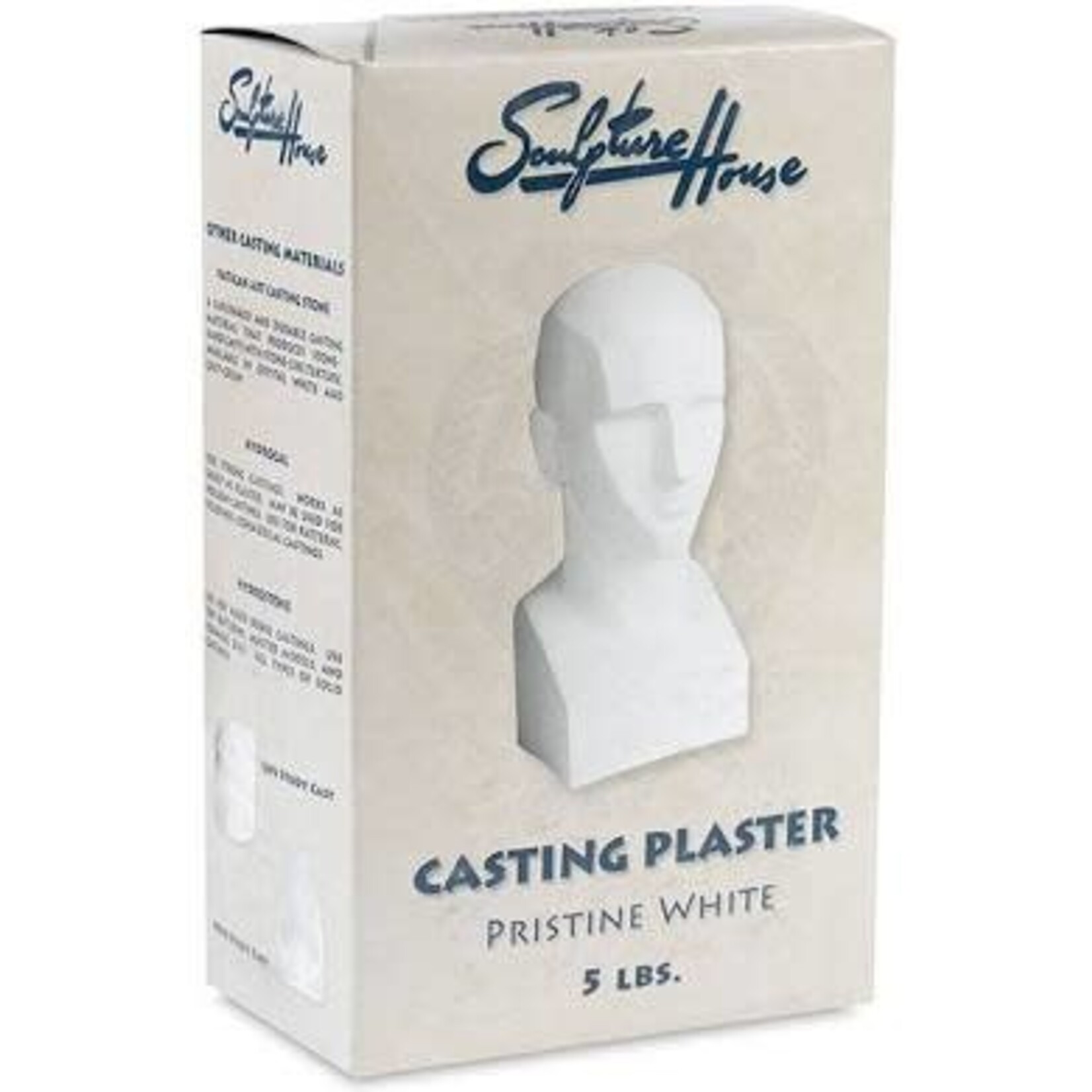 Sculpture House Pristine White Casting Plaster - 5Lbs
