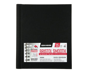 Hidden Wire Bristol Smooth Sketchbooks, 9 x 12 - MICA Store