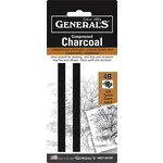 General Pencil Comp Char Squ 4B Med 2/Cd