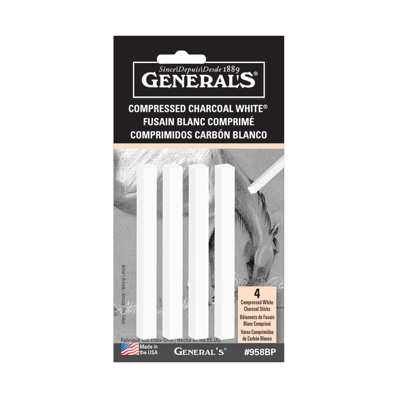 General Pencil Compea Char 4/Stx White