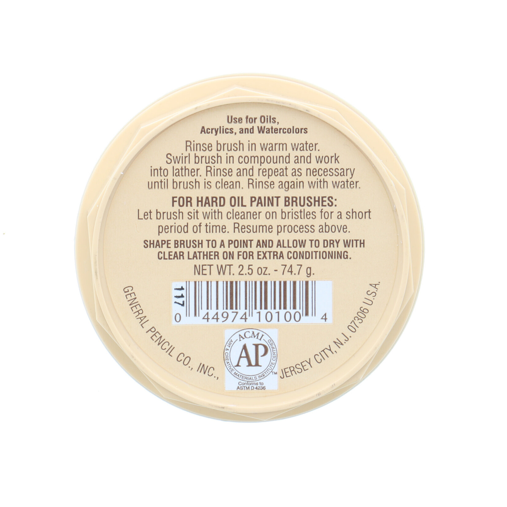 General Pencil The Masters Brush Cleaner, 2.5 oz.