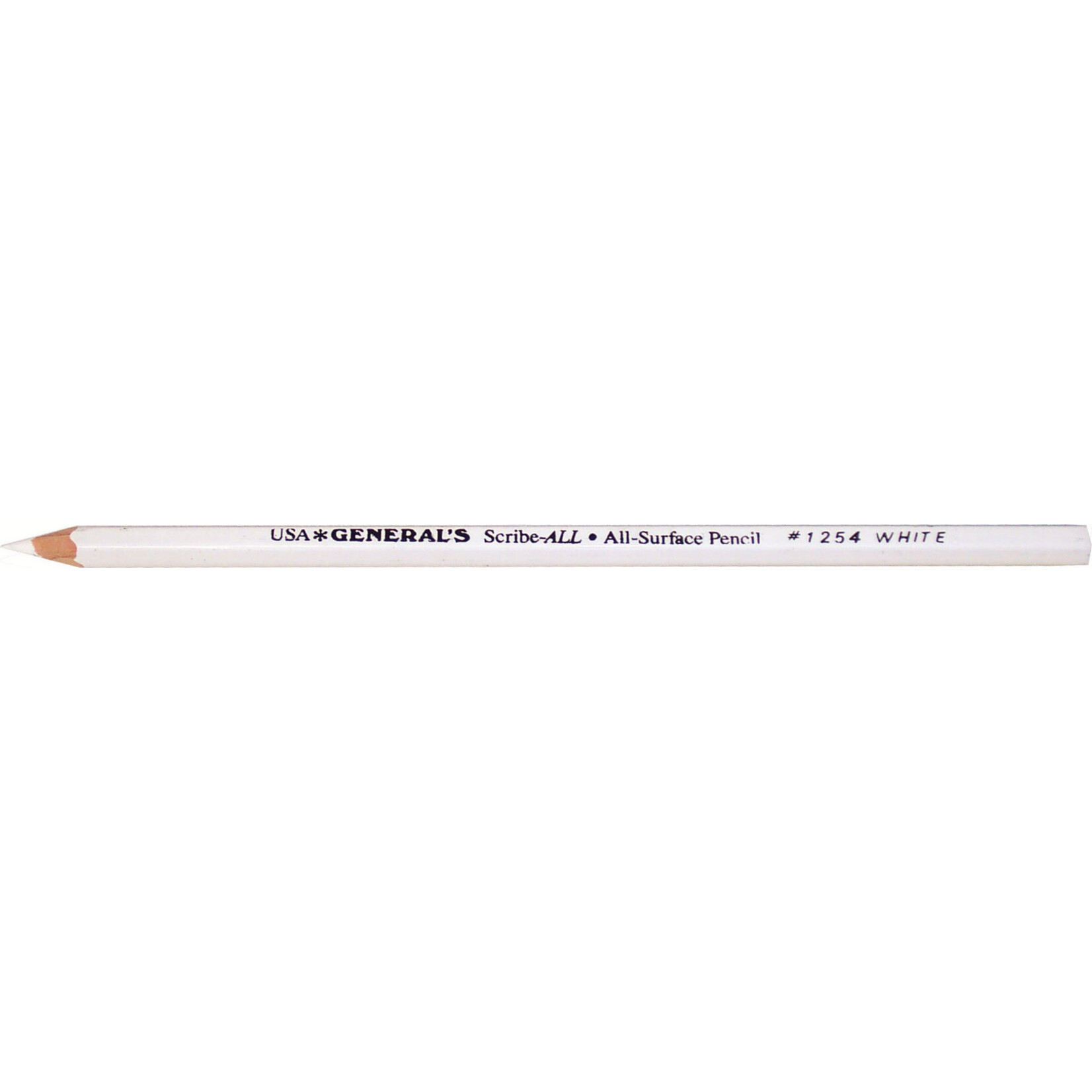 General Pencil Scribe All White
