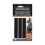 General Pencil Compressed Jumbo Charcoal Set - 2B, 4B,6B -3pk