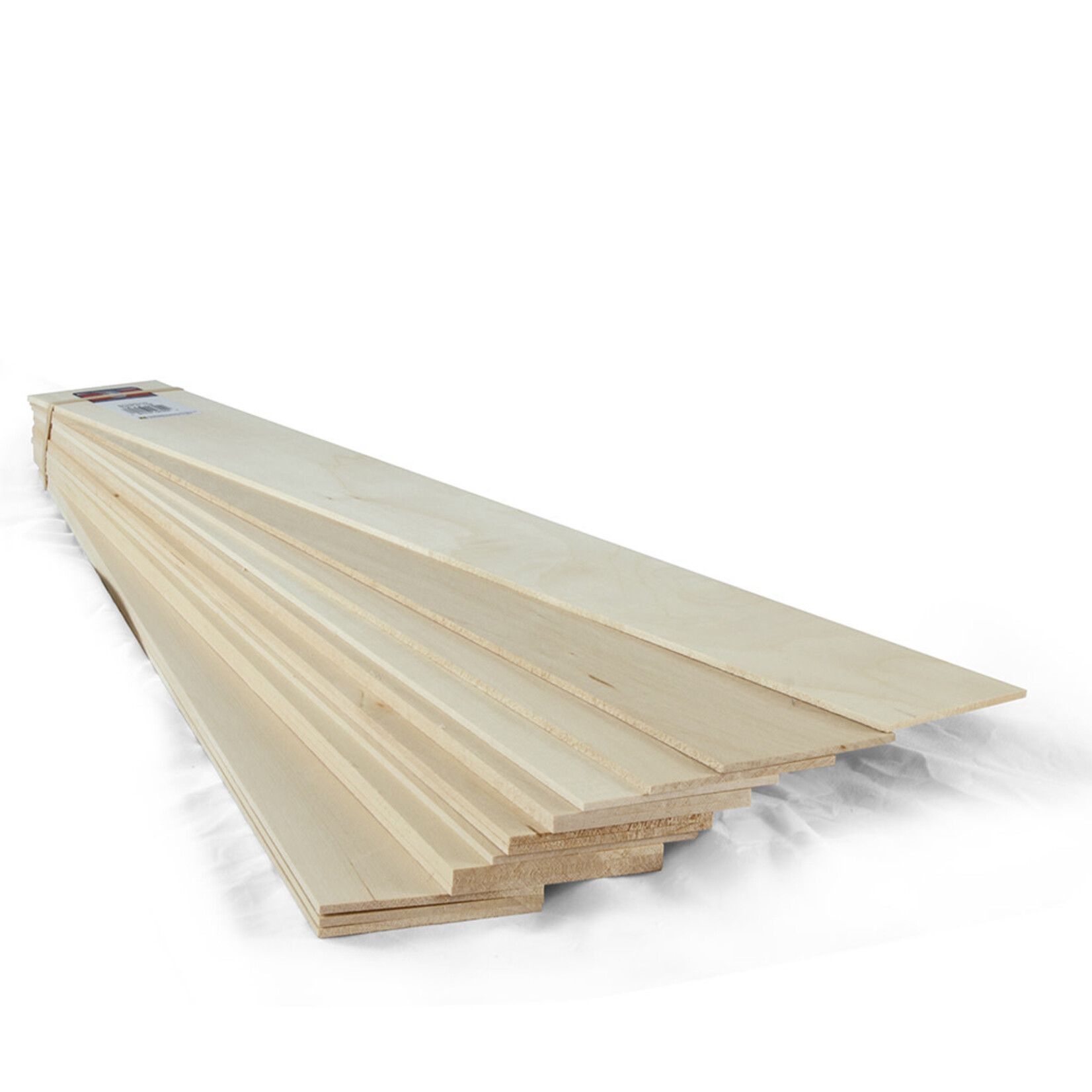 Midwest Basswood, Sheets (24" Long), 3" x 1/8"