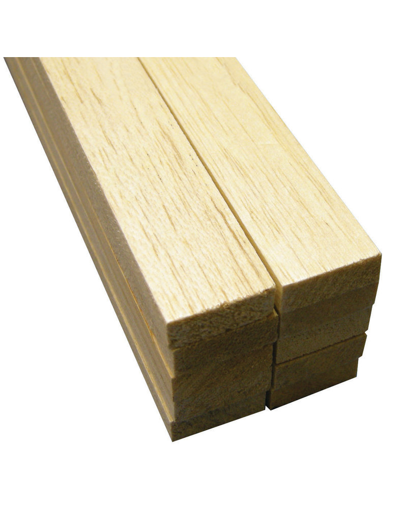 #6044 Balsa Wood 1/8" x 1/8" x 36" Model Lumber craft 3pcs 