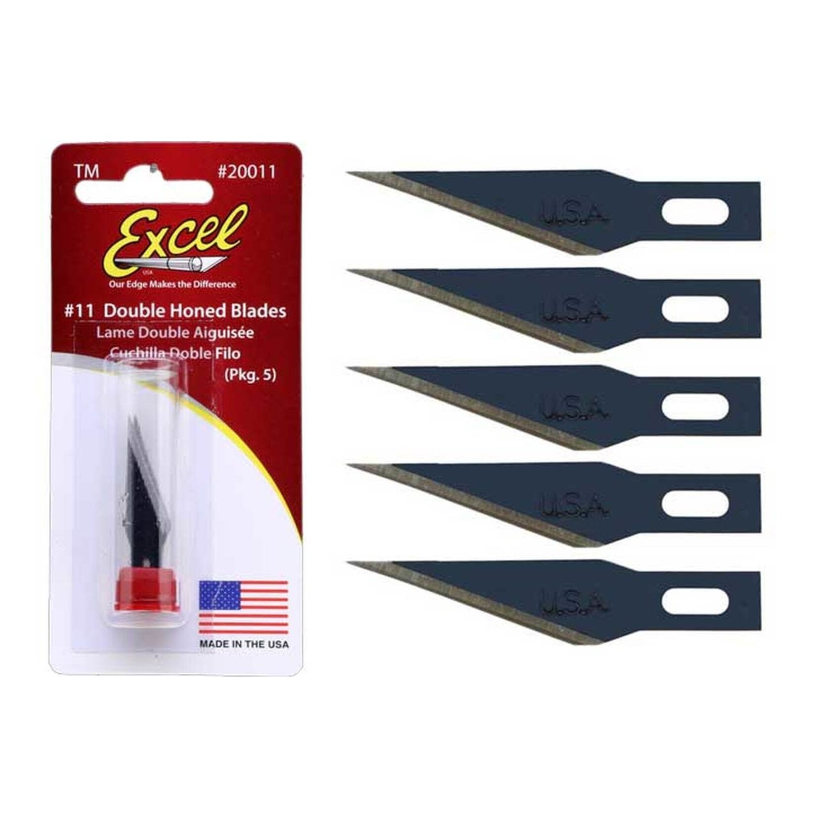 Excel Honed Blade #11 Double - 5 Pcs.