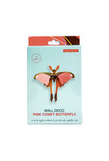 Studio Roof Wall Deco, Small, Pink Comet Butterfly